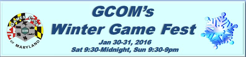 GCOM's Winter Game Fest Logo